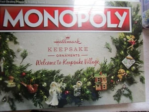 Monopoly Hallmark Keepsake Ornament "Welcome to Keepsake Village" Board Game NIB - Picture 1 of 3
