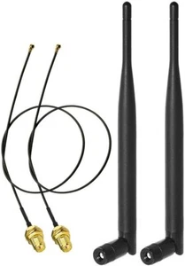 2 Kit Bingfu Dual Band WiFi Antenne RP-SMA, 25 cm 10 Zoll U.FL IPX IPEX MHF4 Kabel - Bild 1 von 10