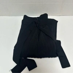 Gonna midi Free People nuova con etichetta Eyes on You maglia avvolgente nera elasticizzata viscosa taglia XS - Foto 1 di 6