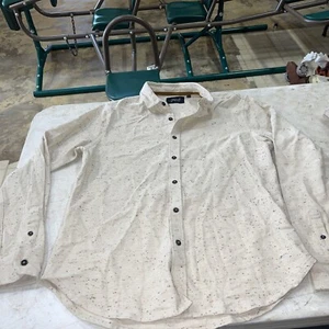 Jeremiah American Legacy Men’s Medium Beige Long Sleeve Button Shirt Cotton Warm - Picture 1 of 6