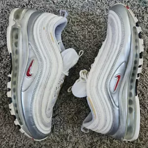 Men's Size 8 - Nike Air Max 97 QS White Silver 2018 Sneakers - Picture 1 of 11