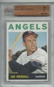 1964 Topps baseball card #586 Jim Piersall, Los Angeles Angels graded BVG 7 NM - Picture 1 of 1