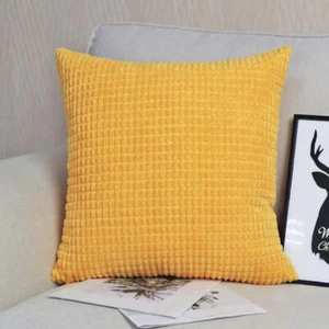12 14 16 18 20 22 24 26 28" Plush Jumbo Cord Corduroy Cushion Cover Pillow Case - Picture 1 of 29