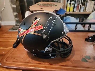 Chris Thompson F/S schutt Custom Matte Black Helmet  - Image 1 of 4