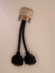 ATI SAPPHIRE 6111020400G VHDCI TO DUAL DVI-I ADAPTER CABLE USED - Picture 1 of 3