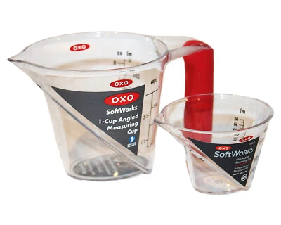 OXO Softworks 1-Cup Angled Measuring Cup & 2 oz. Jigger Mini Dishwasher Safe - Image 1 of 4