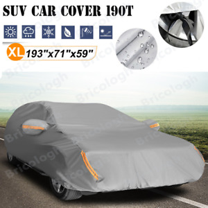 Full Car Cover for SUV Outdoor Sun Dust Scratch Rain Snow Waterproof All Weather