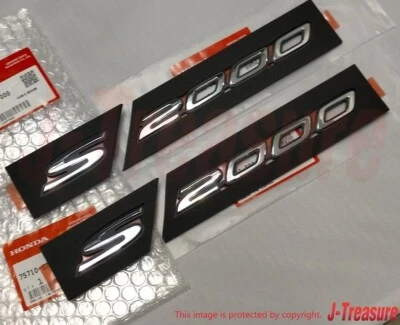 HONDA S2000 AP1 AP2 Genuine Fender Side "S2000" Chrome Emblem Badge RH & LH OEM - Изображение 1 из 4