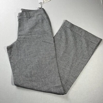 Pantalón Calvin Klein Extreme Acampanado Pierna Ancha Gris Talla 8 Nuevo con Etiquetas Foto 1 de 4