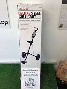 World Of Golf Deluxe Steel Pull Cart 2-Wheels NEW