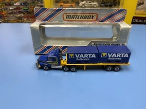 Matchbox Convoy Scania Double Container Truck Varta Batteries CY18 Preowned - Picture 1 of 7