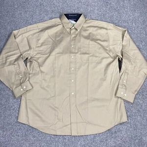 Devon & Jones Mens Advantage Button Up Shirt With Teflon Long Sleeve XXL - Picture 1 of 12