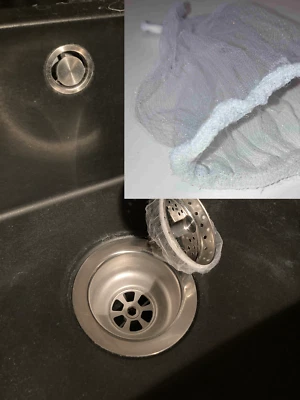 Netz f. Abflußsieb Abfluss Sieb Haarsieb Küche Spüle Spülbecken Dusche Badewanne - Bild 1 von 3