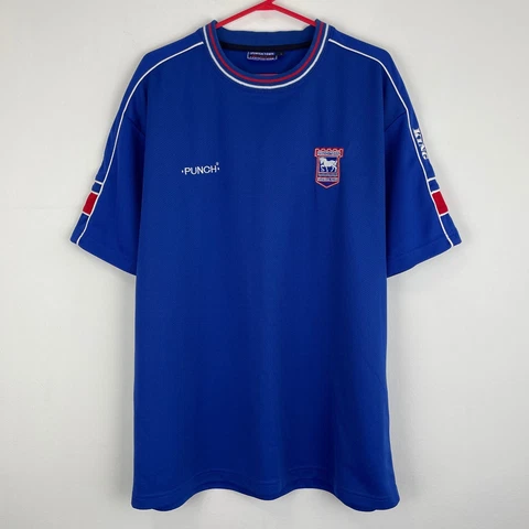 Ipswich Town Vintage Punch Training Football Shirt Soccer Jersey Adult size L Cover