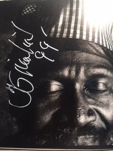 TAJ MAHAL HAND SIGNED OVERSIZE, 10.5 X 11, BW, PHOTO OF BLUES LEGEND - Picture 1 of 1