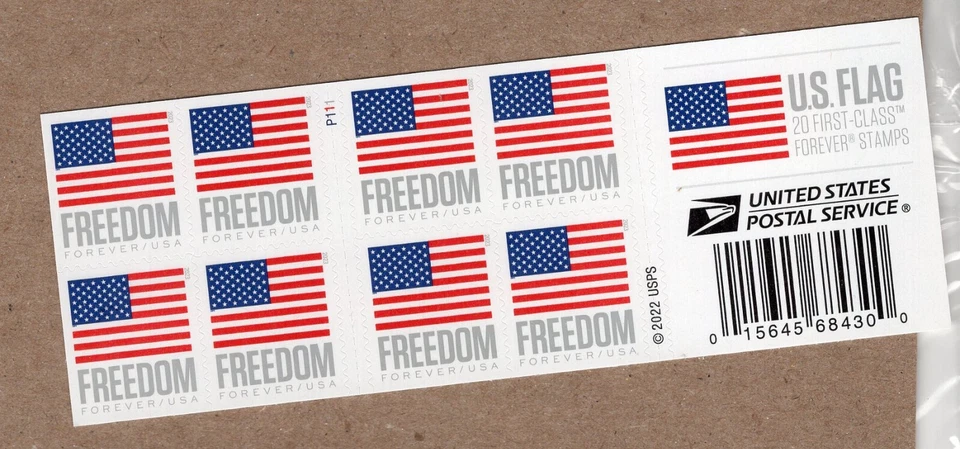 2023 Forever Flag Complete Booklet, Scott #5790a, Mint NH - Image 1 of 1