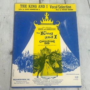 THE KING AND I, RODGERS & HAMMERSTEIN, VOCALS, VINTAGE SHEET MUSIC - Picture 1 of 3