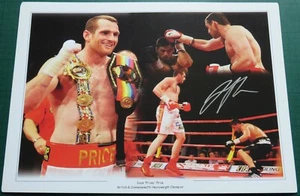 David Price signierte British & Commonwealth große Boxen Foto Montage Echtheitszertifikat - Bild 1 von 1