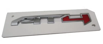 AT4 Chrome Rear Tailgate Door Emblems 3D Badge 2021-2024 GMC Canyon Sierra Yukon - Image 1 of 4