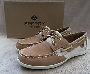 SPERRY Top Sider Koifish Cuero Lino Brillante Zapatos Barco EE. UU. 8,5 M EUR 39,5 Nuevos con caja - Imagen 1 de 8