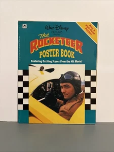1991 - Película Disney The Rocketeer - Libro de póster dorado vintage - no sellado - Imagen 1 de 4