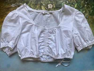 Top de distler vintage Oktoberfest trachten dirndl recortado L alemán octubre  Foto 1 de 4