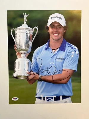 Подлинная фотография Рори Макилроя 11x14 с автографом чемпиона US Open 2011 PSA - Изображение 1 из 3