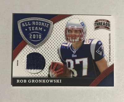 Rob Gronkowski 2011 Panini Threads All-Rookie Team Threads Prime 82/99 #7 - Image 1 of 2