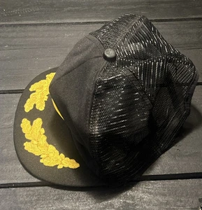 National Rifle Association NRA Trucker Hat Mens Black Mesh Snapback One Size - Picture 1 of 6