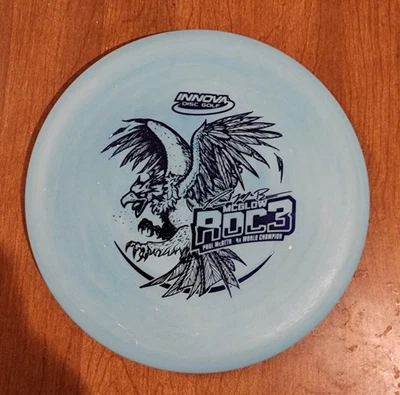 Roc3 Paul McBeth (Rare Stamp) Glow McGlow Disc Golf Innova 4X Roc 3 - Image 1 of 4