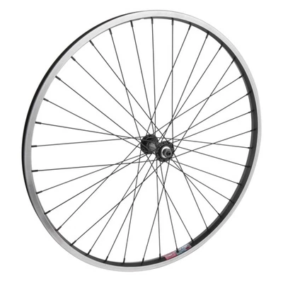 26" Front Wheel, 559x19 Alloy Rim, QR, 36H, Rim Brake, Black, Tube Only - Image 1 of 3