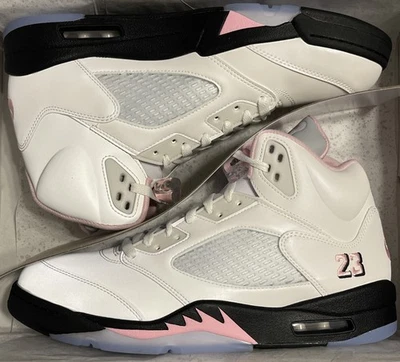 AIR JORDAN 5 RETRO OG TALLA 12.5 PARA HOMBRE NUEVO HQ7978-102 ROSA SUAVE EXTRA COJÍN AMOR Foto 1 de 4