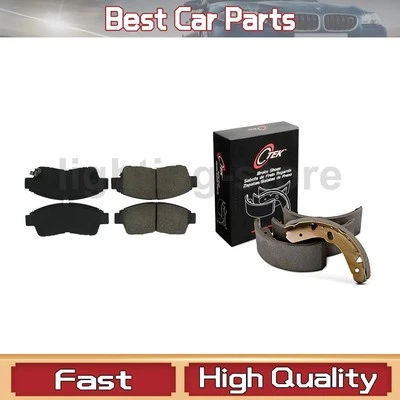 2 Комплект передних задних тормозных колодок барабанных тормозных колодок подходит для 1993 Geo Prizm 1994 Geo Prizm - Изображение 1 из 4