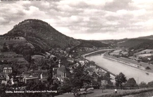 302607/ AK – Sächsische Schweiz – Königstein mit Festung – gebraucht - Picture 1 of 1