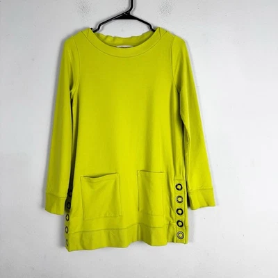 Pullover para mujer Soft Surroundings Make It Snappy talla XS Chartreuse Foto 1 de 4