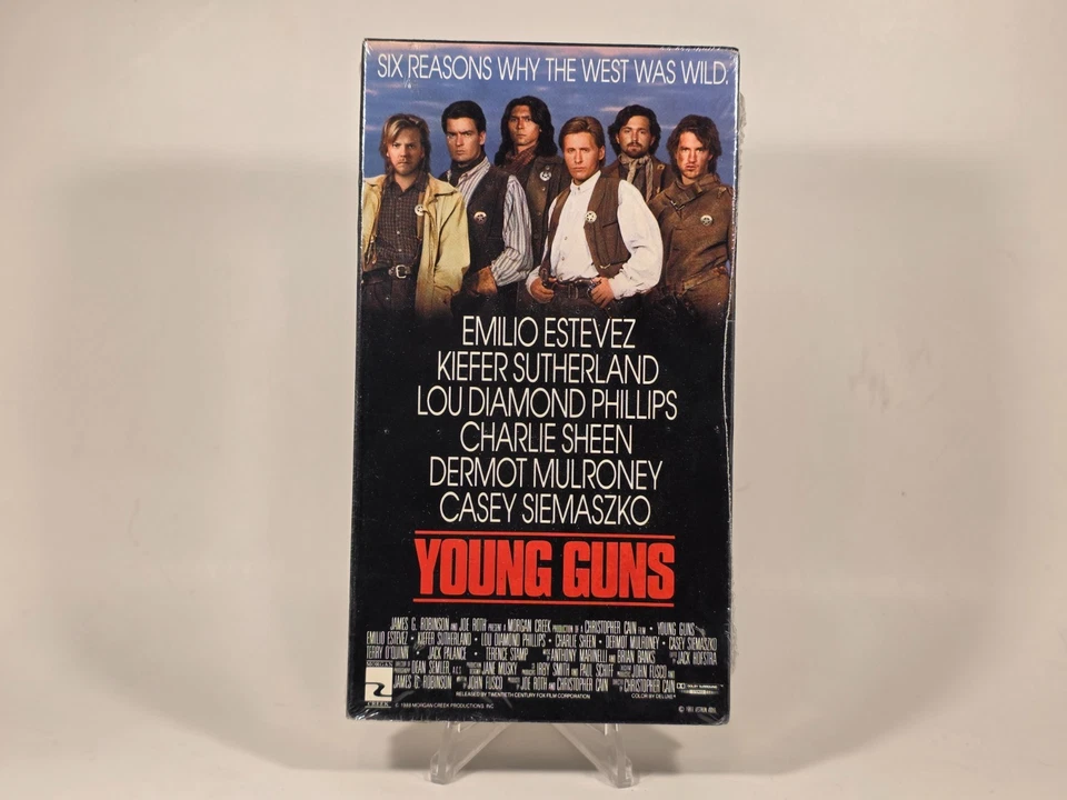 Young Guns VHS NEW Sealed 1988 Emilio Estevez Charlie Sheen Sealed Vestron Video Foto 1 de 4