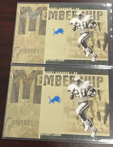 Barry Sanders 2005 Donruss Classics Membership Copper /1000 & Silver /500 - Picture 1 of 2