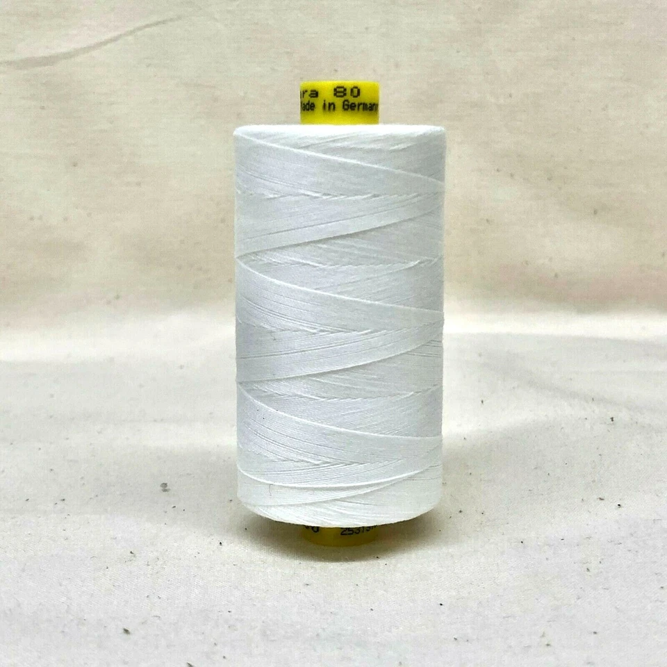 Gutermann 100 Polyester Mara 120 Thread 1094 Yard/spool White 1 Box-10 Spools