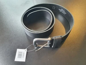 Cintura cuoio spesso nera - Foto 1 di 4