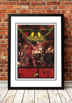 Плакат Aerosmith «Постоянный отпуск» в магазине 1990 перепечатка плаката - Изображение 1 из 4