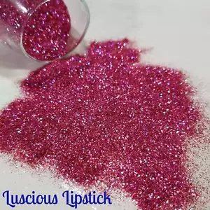 .008 & .015 Ultra Premium Polyester Glitter Mix - Luscious Lipstick - Picture 1 of 4