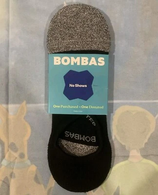 1 Par De Calcetines Bombas No Show Color Negro y Gris Talla Grande Nuevos Con Etiquetas Foto 1 de 4