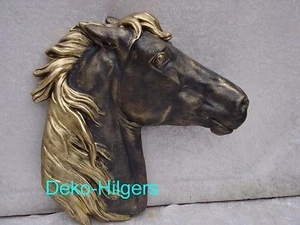 Pferdekopf Wandrelief zum Hängen Pferd Figur Relief Wanddeko Dekoration 03 F110G - Picture 1 of 1