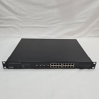 LCSI BGSP-7164 16 Port Gigabit with 4 SFP PoE Switch. Made in Taiwan - Image 1 of 4