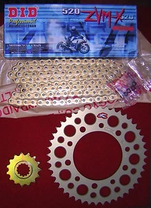 Yamaha R1 2015 24 DID 520 ZVM Race Size Chain & Sprocket Kit with Renthal Rear. - Picture 1 of 1