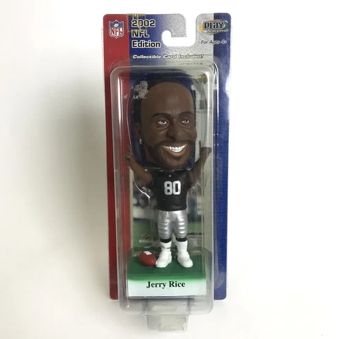 RARE Jerry Rice Upper Deck Raiders 49ers HOF Bobblehead Bobble Head Doll Cover