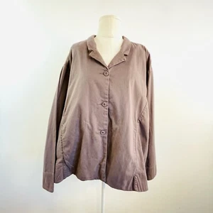 Elemente Clemente Size 3 12 Brown Organic Cotton Oversized Naby Jacket NWT - Picture 1 of 24