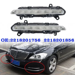 For 2009-2012 MERCEDES Benz S-Class W221 LED DRL Daytime Running Fog Lights - Picture 1 of 15