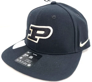 NEU Purdue Boilermakers Nike Pro schwarz Flat Bill Snapback Cap Mütze Erwachsene S/M - Bild 1 von 9