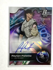 2023 Bowman Platinum Peyton Pallette Pink Foil #TOP-52 White Sox #129/199 - Picture 1 of 2